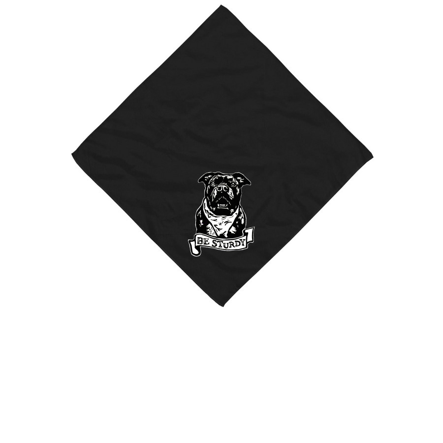 Sturdy Bandanas, a Black Cotton Bandana