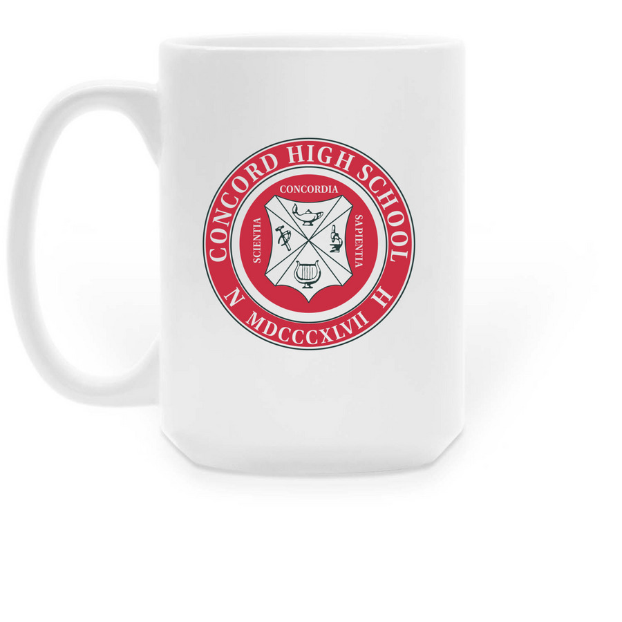 Class of '86 Mugs, a White Large Coffee Mug (back-view)