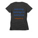 College Guild Logo Shirt, a Charcoal Women's Slim Fit Tee (back-view)