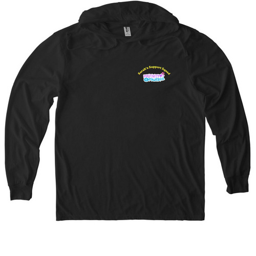 Power of positivity, a Space Black Allmade Eco Triblend Hoodie Tee