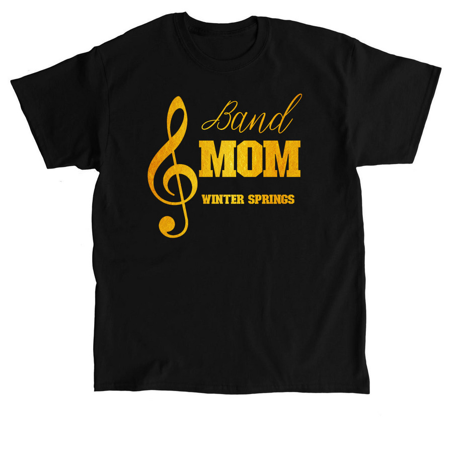 Band Mom T-Shirt, a Black Classic Unisex Tee