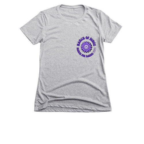 March For Babies NICU Nurse, a Dark Heather Grey Women's Slim Fit Tee