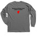 Standard Apparel, a Charcoal Classic Long Sleeve Tee (back-view)