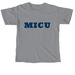 Basic MICU Merch Navy Letters, a Granite Comfort Colors Unisex Tee