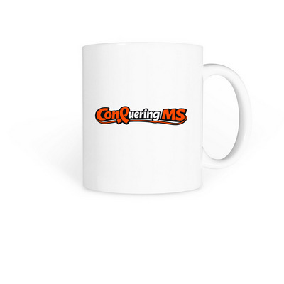 Conquering MS, a White Coffee Mug