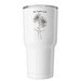 New England Aster Art&nbsp;, a White Insulated Tumbler