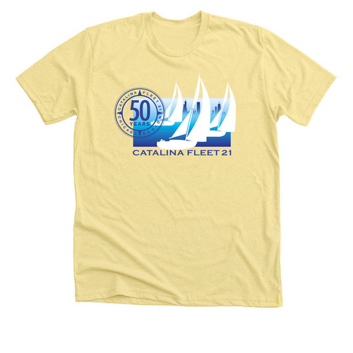 Fleet 21 50th Anniversary Wear, a Heather Yellow Gold Premium Unisex Tee