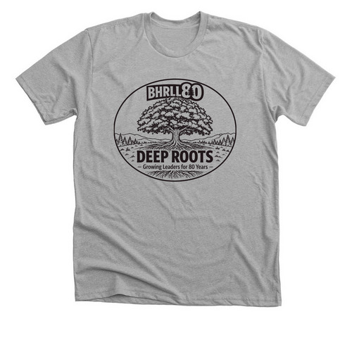 Growing Leaders for 80 Years, a Athletic Heather Premium Unisex Tee