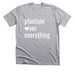 plantain over everything!, a Athletic Heather Premium Unisex Tee