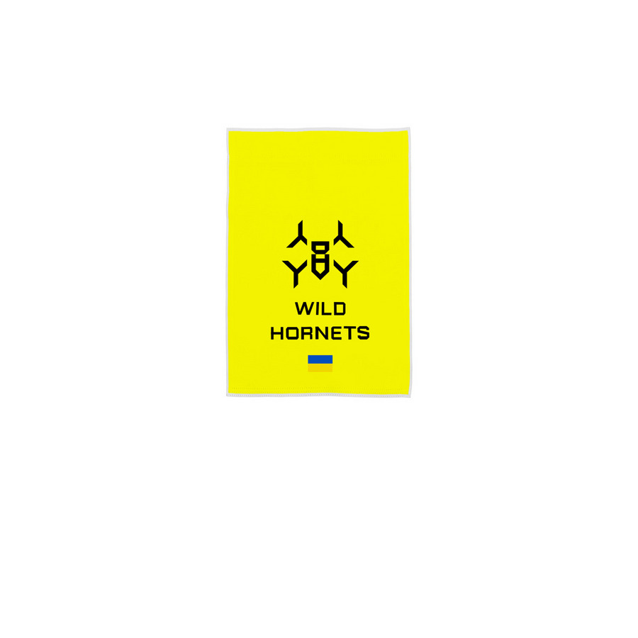 Wild Hornets Flag - Tactical Yellow, a White 12" x 18" Yard Flag