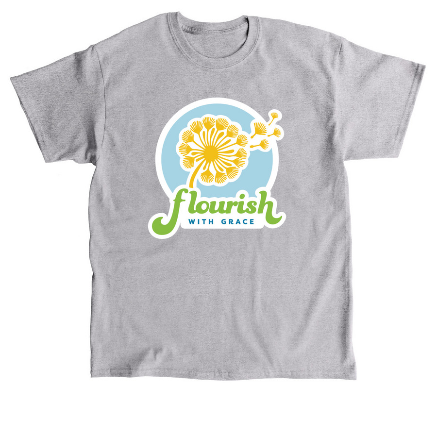 Flourish T-Shirts, a Sport Grey Classic Unisex Tee