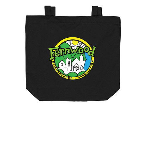 Fernwood Tote Bags, a Black Organic Cotton Tote Bag