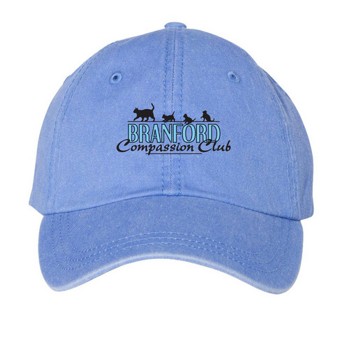 BCC Baseball & Bucket Hats, a Periwinkle Printed Pigment Dye Baseball Cap