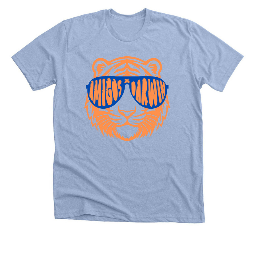 Cool Cats Shirt, a Heather Baby Blue Premium Unisex Tee