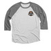 TTF Baseball Tee, a Premium Heather and Heather White 3/4 Sleeve Baseball Tee