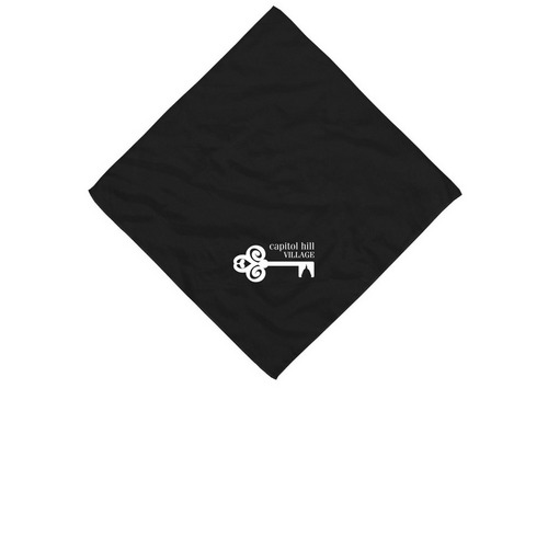CHV Bandana, a Black Cotton Bandana