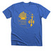 Hoosiers on the Camino chapter shirts, a Heather True Royal Premium Unisex Tee