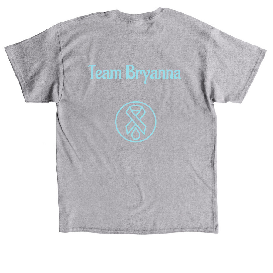 Team Bryanna 2026, a Sport Grey Classic Unisex Tee (back-view)