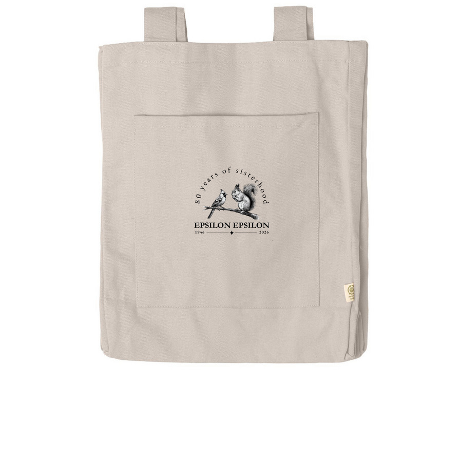 Epsilon Epsilon 80th Anniversary Tote Bags, a Pumice Reclaimist Everywhere Tote Bag