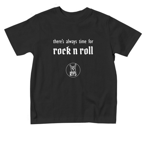 Rock N Roll Toddler (White), a Black Toddler Tee