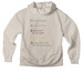 Steadily Formed Light, a Dust Premium Heavyweight Pullover Hoodie (back-view)