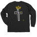 Known By HIM Crew and Long Sleeve Tee, a Black Classic Long Sleeve Tee (back-view)