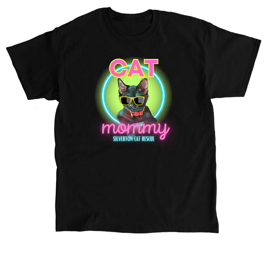 Cool Kitten Mommy, a Black Classic Unisex Tee