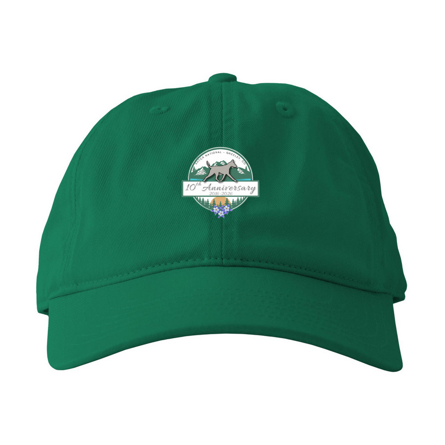2026 10th Anniversary, a Green Printed Eco Baseball Cap