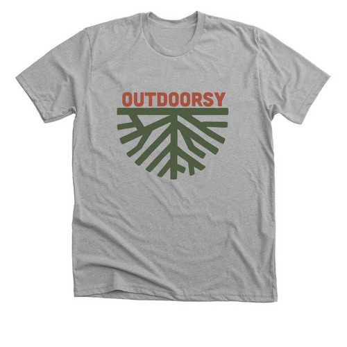 Outdoorsy, a Athletic Heather Premium Unisex Tee