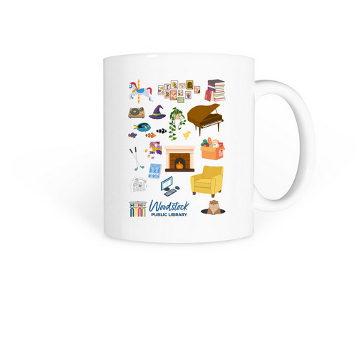 (Almost) Everything We Offer Mug, a White Coffee Mug