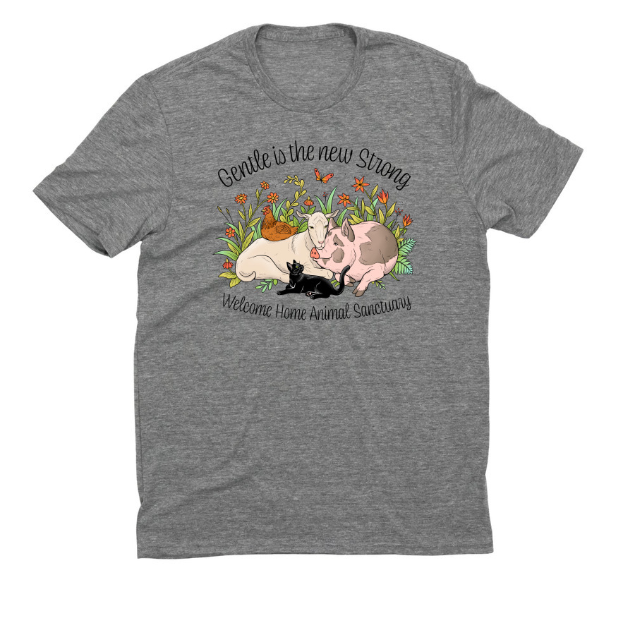 Gentle is the New Strong, a Aluminum Grey Allmade Eco Triblend Unisex Tee