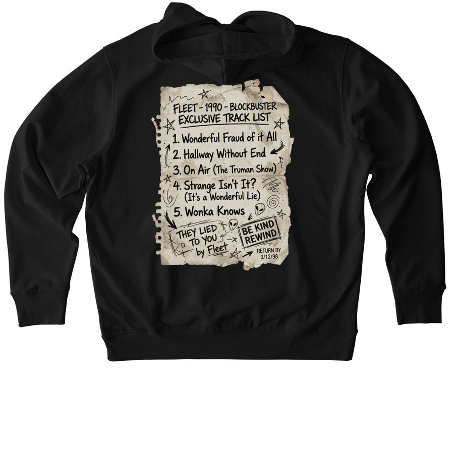 Blockbuster Exclusive, a Black Stanley/Stella Unisex Cruiser 2.0 Pullover Hoodie (back-view)