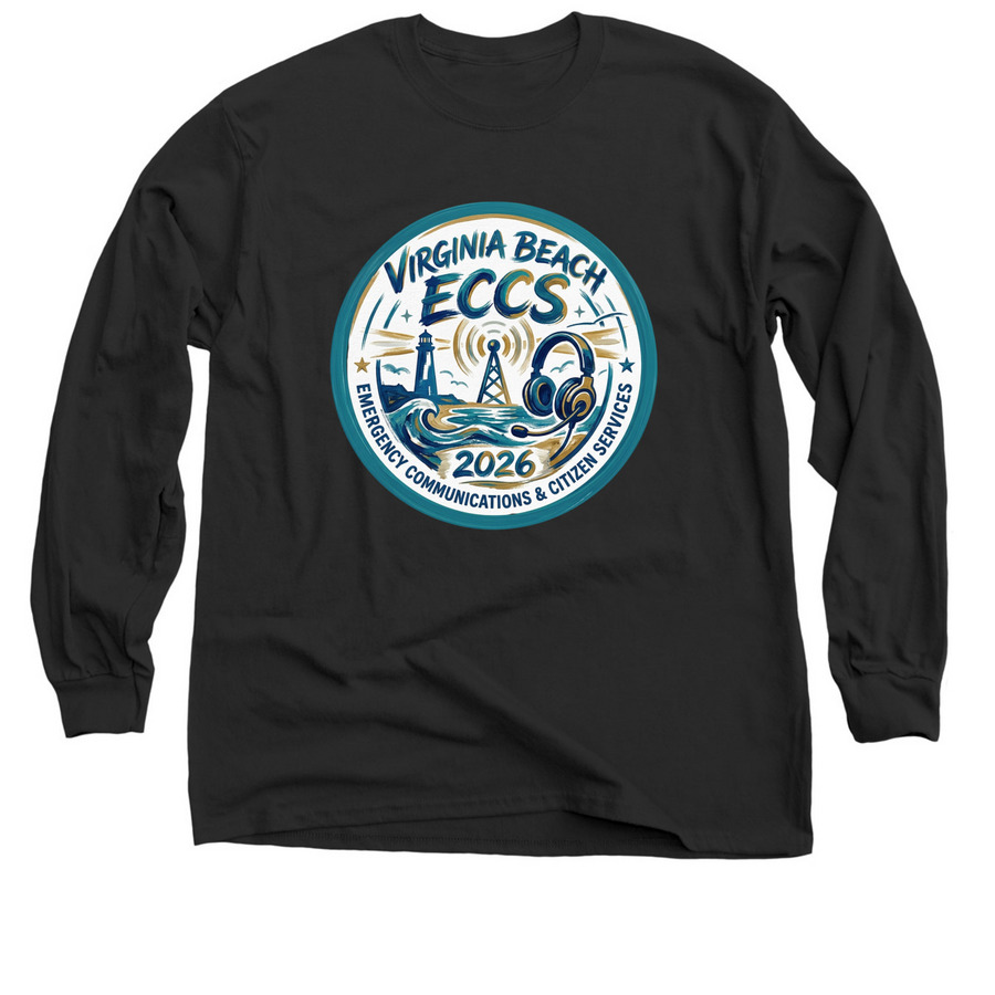 2026 ECCS TCW, a Black Classic Long Sleeve Tee