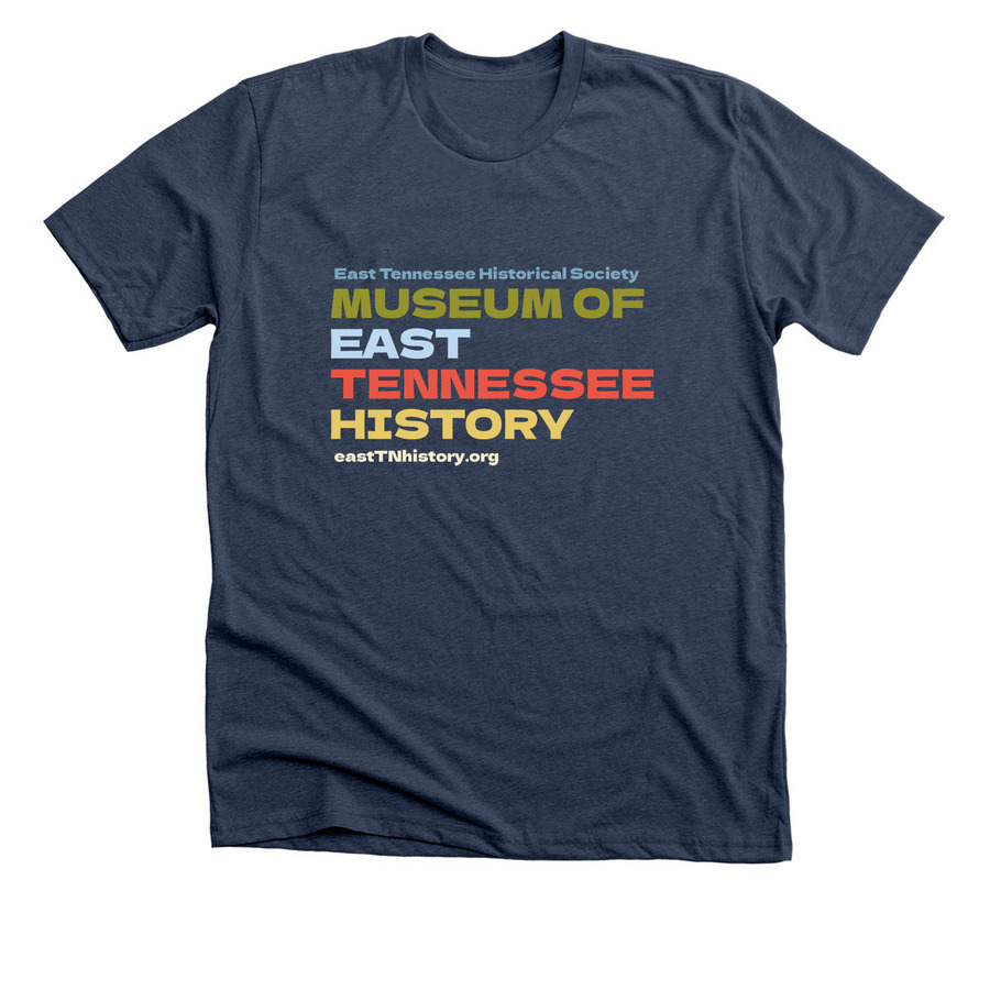 Museum of East TN History, a Heather Navy Premium Unisex Tee