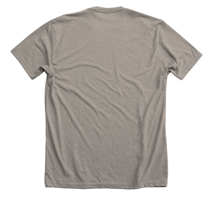Makers gotta make: a fundraiser, a Heather Stone Premium Unisex Tee (back-view)