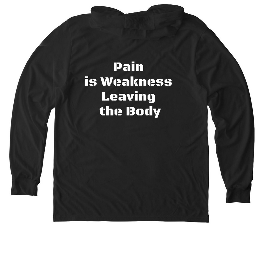 RS Raleigh Outerwear, a Space Black Allmade Eco Triblend Hoodie Tee (back-view)