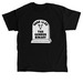 Here lies the gender binary, a Black Classic Unisex Tee