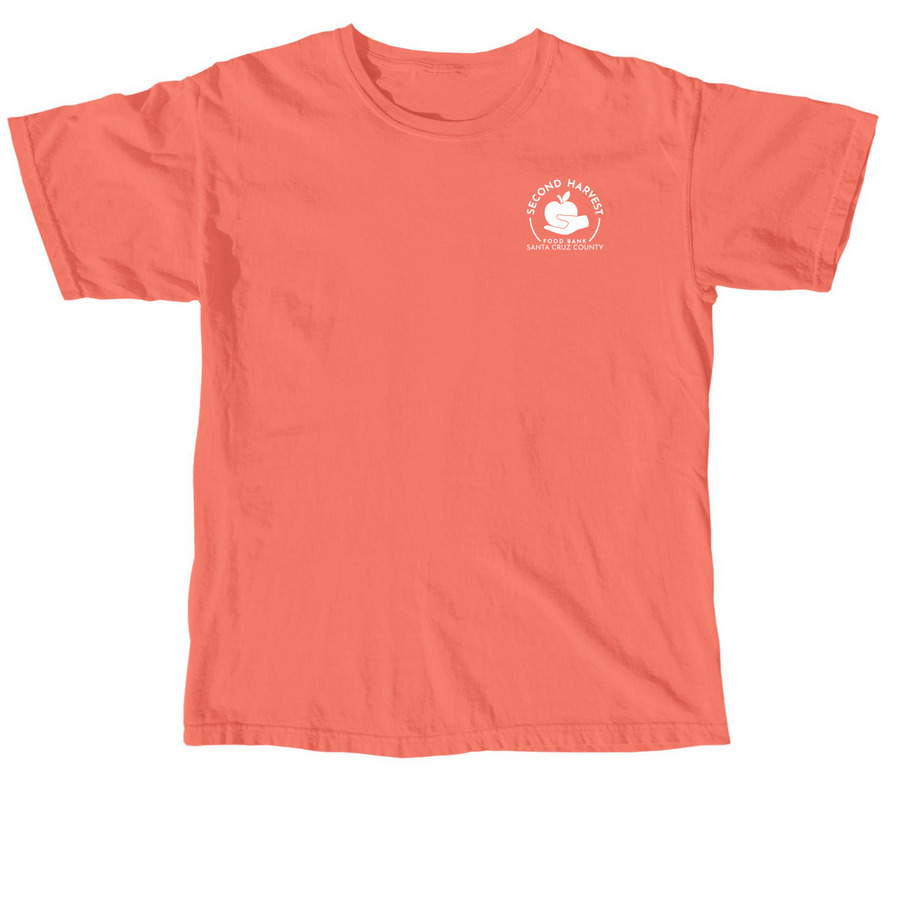 Second Harvest - We are the Food Bank, a Neon Red Orange Comfort Colors Unisex Tee