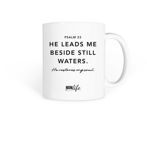 Psalm 23 Mug, a White Coffee Mug