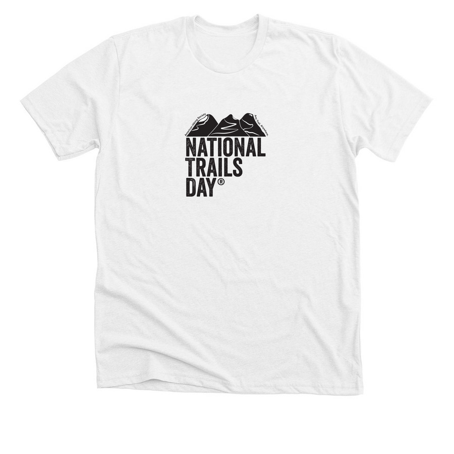 National Trails Day, a Solid White Blend Premium Unisex Tee