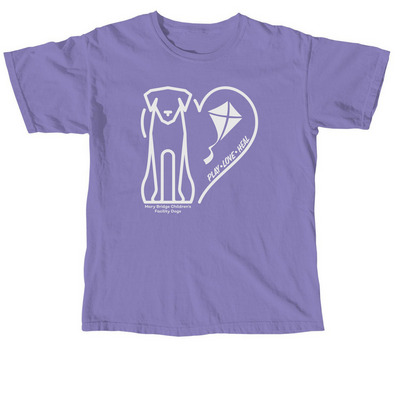 Mary Bridge Facility Dogs, a Violet Comfort Colors Unisex Tee