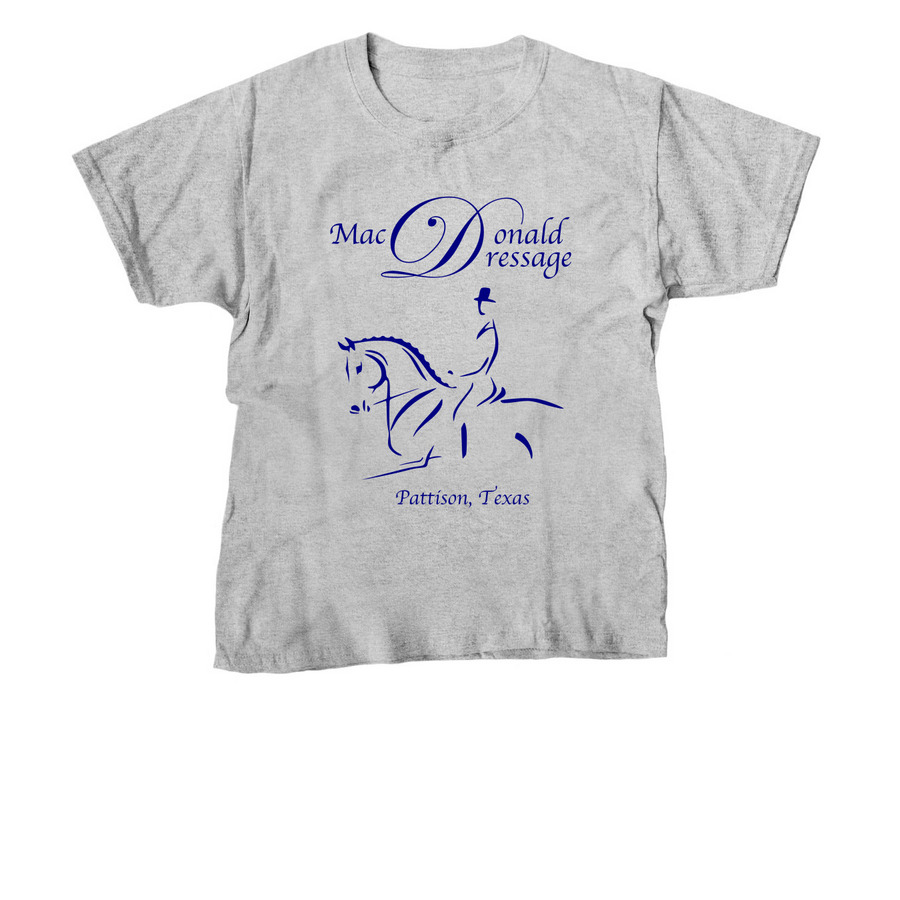MacDonald Dressage Traditional Shirt, a Sport Grey Youth Unisex Tee