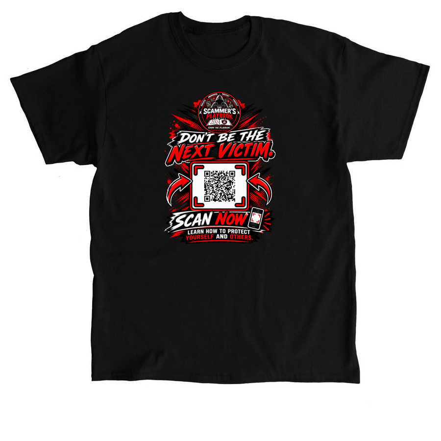 The Scammers Playbook Project, a Black Classic Unisex Tee