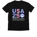 WPGSR ~ USA 250 Line, a Solid Black Blend Premium V-Neck Tee