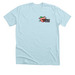 Color Logo - Front and Back, a Heather Ice Blue Premium Unisex Tee