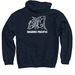 Hoodies, a Navy Pullover Hoodie (back-view)