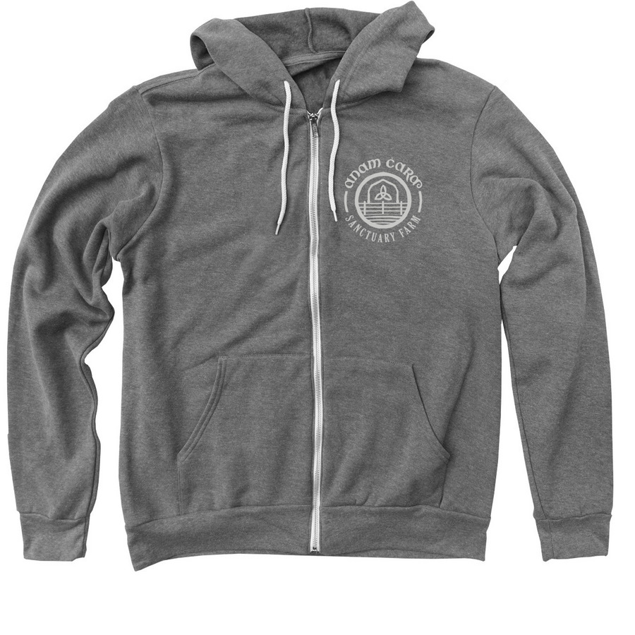 Anam Cara Zip Ups, a Deep Heather Zip Up Hoodie