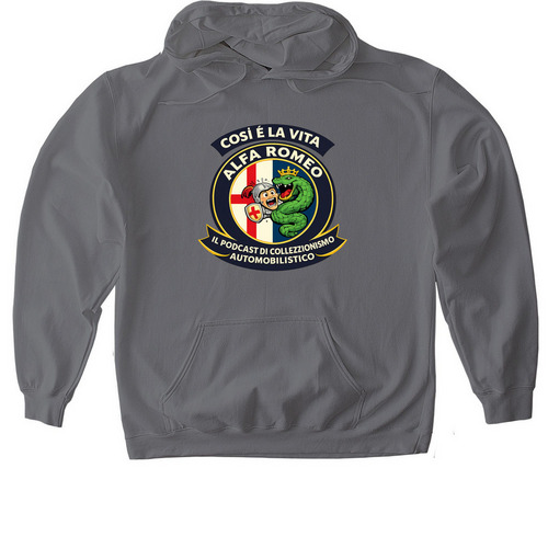 Cos? ? La Vita: Alfa?s Dark Humor, a Charcoal Gildan Softstyle Pullover Hoodie