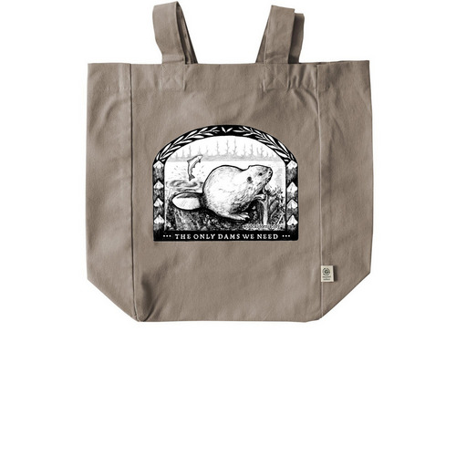 Only Dams We Need, a Pumice Recycled Cotton Tote Bag