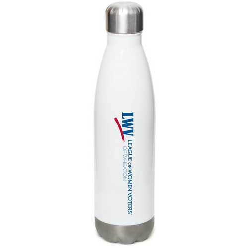 League Collection Insulated Water Bottle, a White Stainless Steel Water Bottle